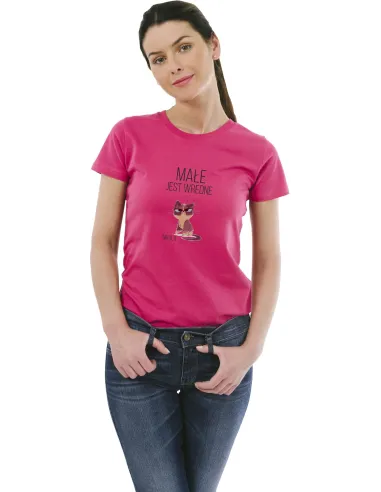 Koszulka z imieniem nadrukiem MAŁE JEST WREDNE