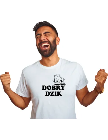 Koszulka z nadrukiem PREZENT DOBRY DZIK