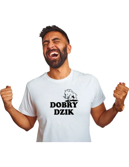 Koszulka z nadrukiem PREZENT DOBRY DZIK
