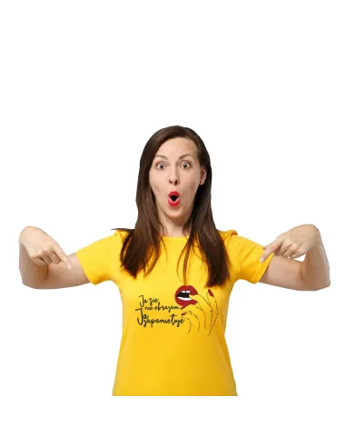 Koszulka z nadrukiem JA SIĘ NIE OBRAŻAM