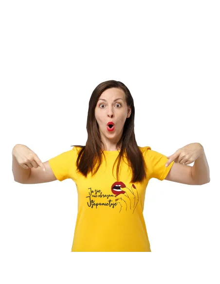 Koszulka z nadrukiem JA SIĘ NIE OBRAŻAM