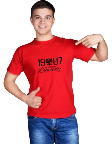 Koszulka z nadrukiem PREZENT ROK NARODZINY LEGENDY