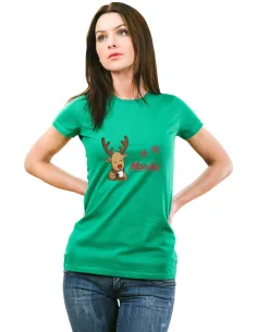 Koszulka z imieniem PREZENT ŚWIĘTA RENIFER