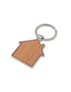 Brelok do kluczy "domek" z nadrukiem UV LOGO 25  szt