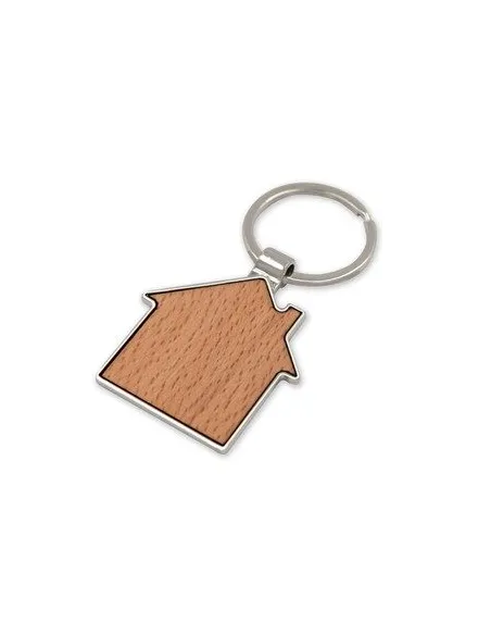 Brelok do kluczy "domek" z nadrukiem UV LOGO 50  szt