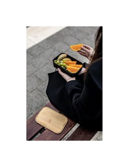 Pudełko śniadaniowe 850 ml z nadrukiem UV LOGO 100  szt