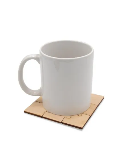 Podkładka pod kubek "puzzle" z nadrukiem UV LOGO 100  szt