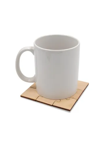 Podkładka pod kubek "puzzle" z nadrukiem UV LOGO 200  szt