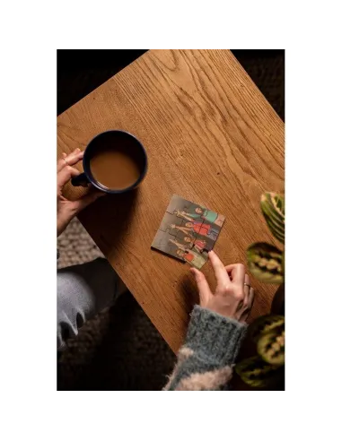 Podkładka pod kubek "puzzle" z nadrukiem UV LOGO 100  szt