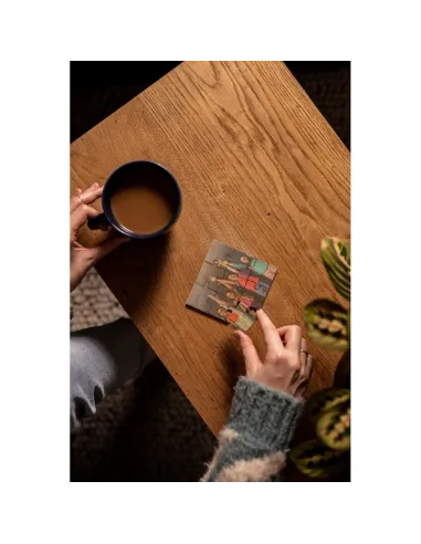 Podkładka pod kubek "puzzle" z nadrukiem UV LOGO 200  szt