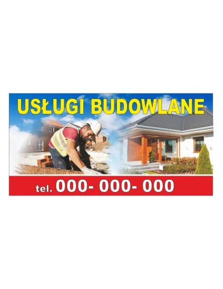Baner reklamowy gotowe wzory banerów - Usługi budowlane