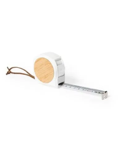 Bambusowa miara 5m z nadrukiem UV LOGO 20 szt