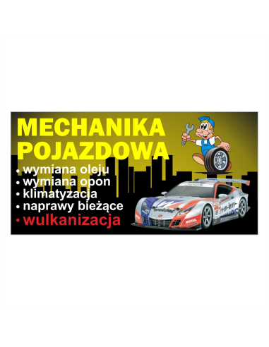 gotowy baner MECHANIKA SAMOCHODOWA