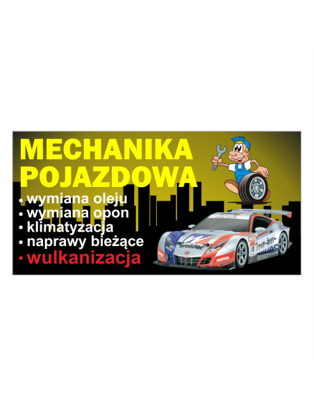 gotowy baner MECHANIKA SAMOCHODOWA