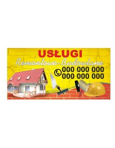 Baner reklamowy gotowe wzory banerów - Usługi remontowo-budowlane