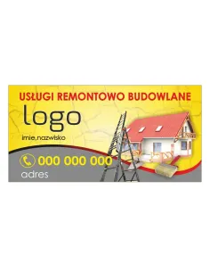 Baner reklamowy gotowe wzory banerów - Usługi remontowo budowlane
