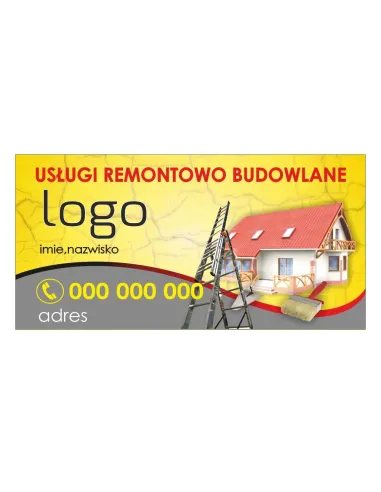 Baner reklamowy gotowe wzory banerów - Usługi remontowo budowlane
