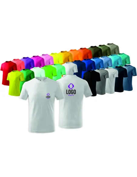 KOSZULKA DZIECIĘCA T-shirt Z WŁASNYM HAFTEM NADRUKIEM LOGO HAFT KOMPUTEROWY