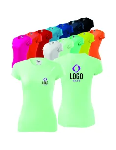 KOSZULKA DAMSKA T-shirt Z WŁASNYM HAFTEM NADRUKIEM LOGO HAFT KOMPUTEROWY 10 SZTUK