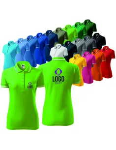 POLO DAMSKIE Z WŁASNYM HAFTEM NADRUKIEM LOGO HAFT KOMPUTEROWY