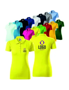 POLO DAMSKIE Z WŁASNYM HAFTEM NADRUKIEM LOGO HAFT KOMPUTEROWY 10 SZTUK