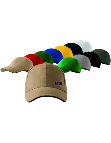 CZAPKA FIRMOWA Z NADRUKIEM HAFTEM LOGO 5 SZTUK