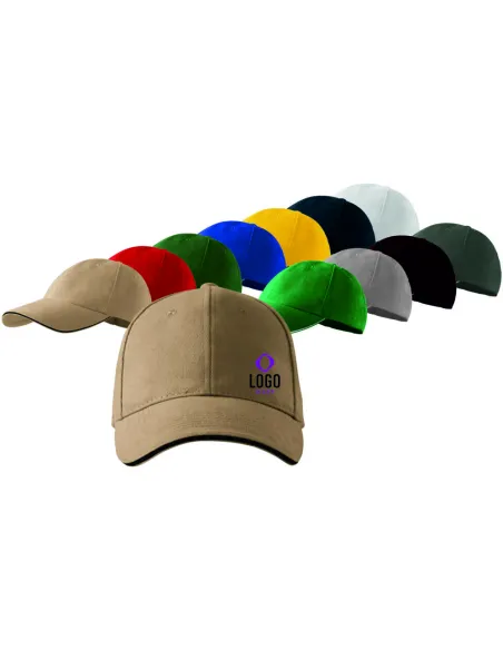 CZAPKA FIRMOWA Z NADRUKIEM HAFTEM LOGO 5 SZTUK