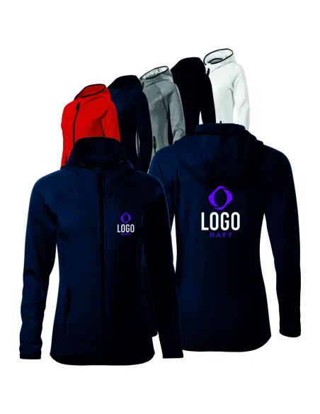 BLUZA DAMSKA Z WŁASNYM HAFTEM NADRUKIEM LOGO HAFT KOMPUTEROWY 5 SZTUK