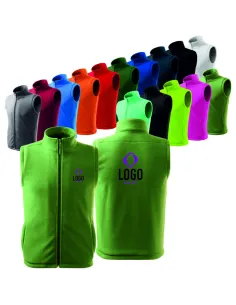 KAMIZELKA POLAROWA Z NADRUKIEM HAFTEM LOGO