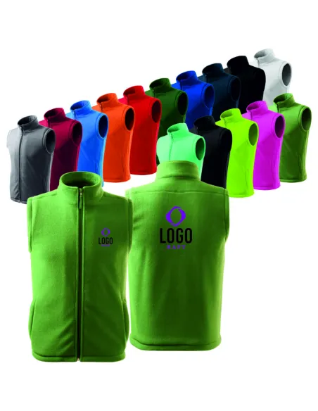 KAMIZELKA POLAROWA Z NADRUKIEM HAFTEM LOGO 5 SZTUK