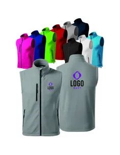 KAMIZELKA POLAROWA MĘSKA T-shirt Z NADRUKIEM HAFTEM LOGO