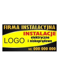 Baner reklamowy gotowe wzory banerów - Firma instalacyjna