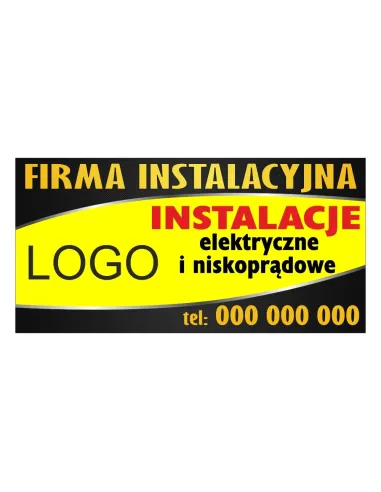 Baner reklamowy gotowe wzory banerów - Firma instalacyjna