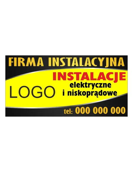 Baner reklamowy gotowe wzory banerów - Firma instalacyjna