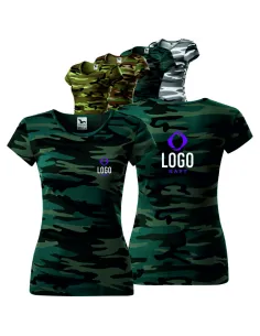 KOSZULKA DAMSKA T-shirt Z WŁASNYM HAFTEM NADRUKIEM LOGO HAFT KOMPUTEROWYK 10 SZTUK