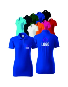 POLO DAMSKIE Z WŁASNYM HAFTEM NADRUKIEM LOGO HAFT KOMPUTEROWY 5 SZTUK