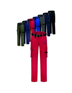 DAMSKIE SPODNIE ROBOCZE Z WŁASNYM HAFTEM NADRUKIEM LOGO 10 SZTUK