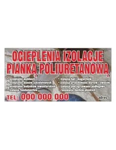 Baner reklamowy gotowe wzory banerów - Ocieplenia izolacje pianką poliuretanową