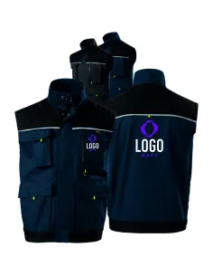 KAMIZELKA ROBOCZA Z WŁASNYM HAFTEM NADRUKIEM LOGO 10 SZTUK