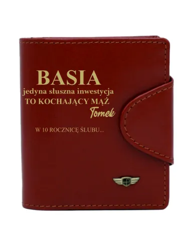 Portfel PREZENT dla ŻONY dedykacja ROCZNICA ŚLUBU