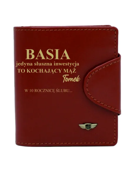 Portfel PREZENT dla ŻONY dedykacja ROCZNICA ŚLUBU