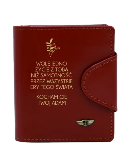 Portfel damski PREZENT dla ŻONY PARTNERKI grawer