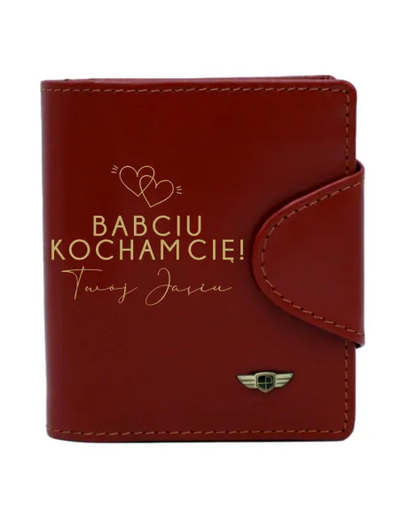 Stylowy damski portfel Peterson + grawer DLA BABCI