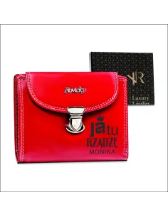 PORTFEL UPOMINEK dla KOBIETY skórzany dedykacja