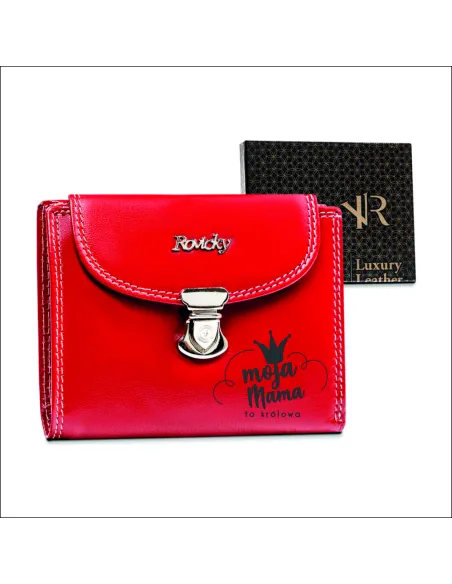 Damski portfel na Dzień Mamy TWÓJ NAPIS w pudełku
