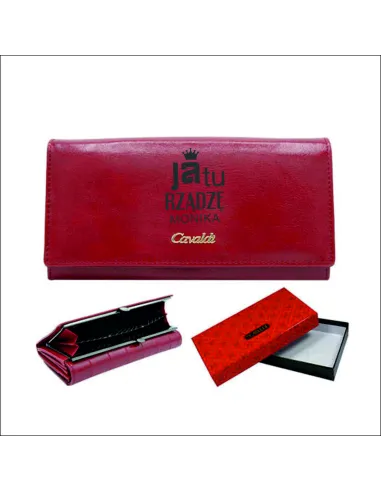 Portfel prezent DLA NIEJ personalizowany grawer