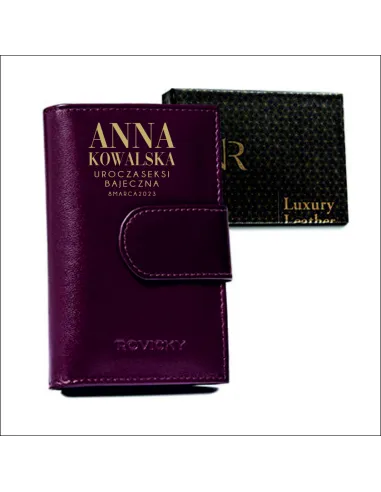 Portfel DAMSKI Z IMIENIEM walentynki DZIEŃ KOBIET