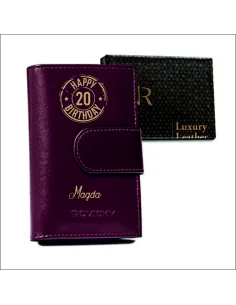 Portfel DAMSKI prezent skóra URODZINY 18 30 40 50