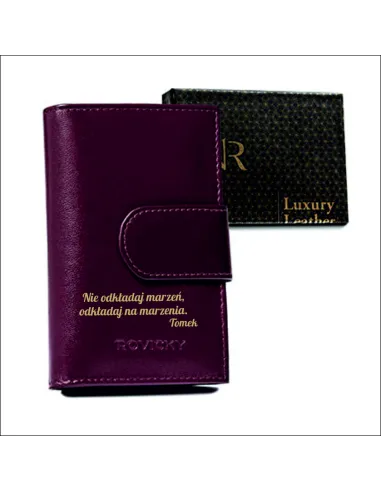 Portfel z dedykacją prezent PERSONALIZOWANY GRAWER