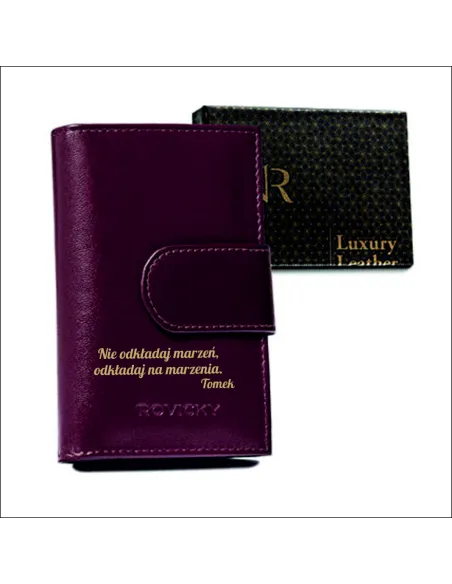 Portfel z dedykacją prezent PERSONALIZOWANY GRAWER